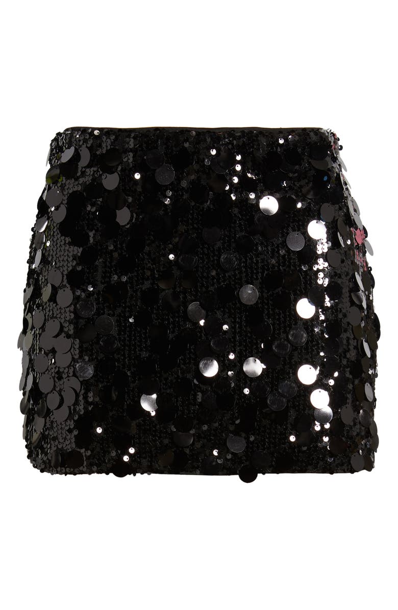 Princess Polly Riego Sequin & Paillette Low Rise Miniskirt, Alternate, color, 