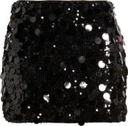 Princess Polly Riego Sequin & Paillette Low Rise Miniskirt