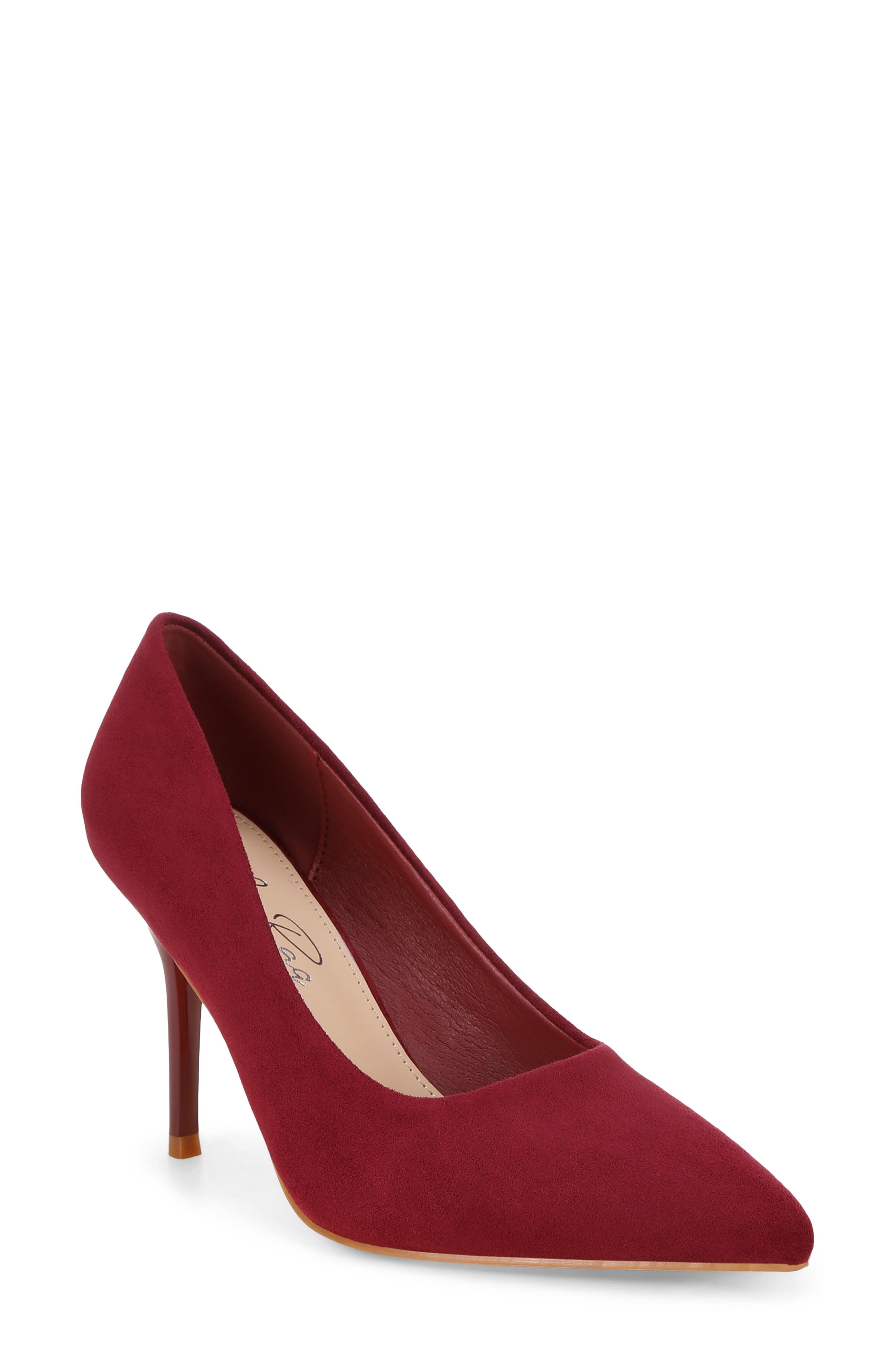 DARK RED SUEDE