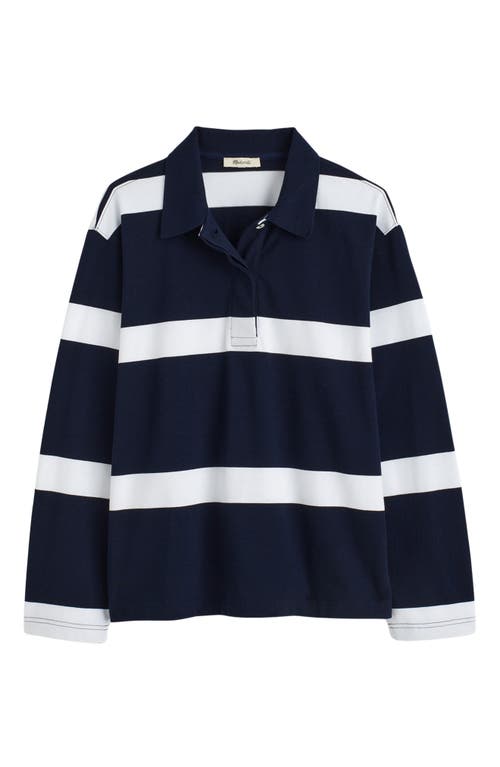 Madewell Rugby Polo Shirt In Blue
