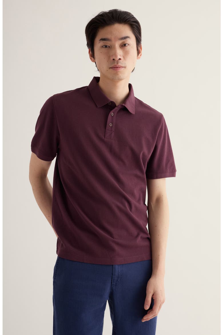 Balefire Organic Cotton Polo, Alternate, color, TIMBER