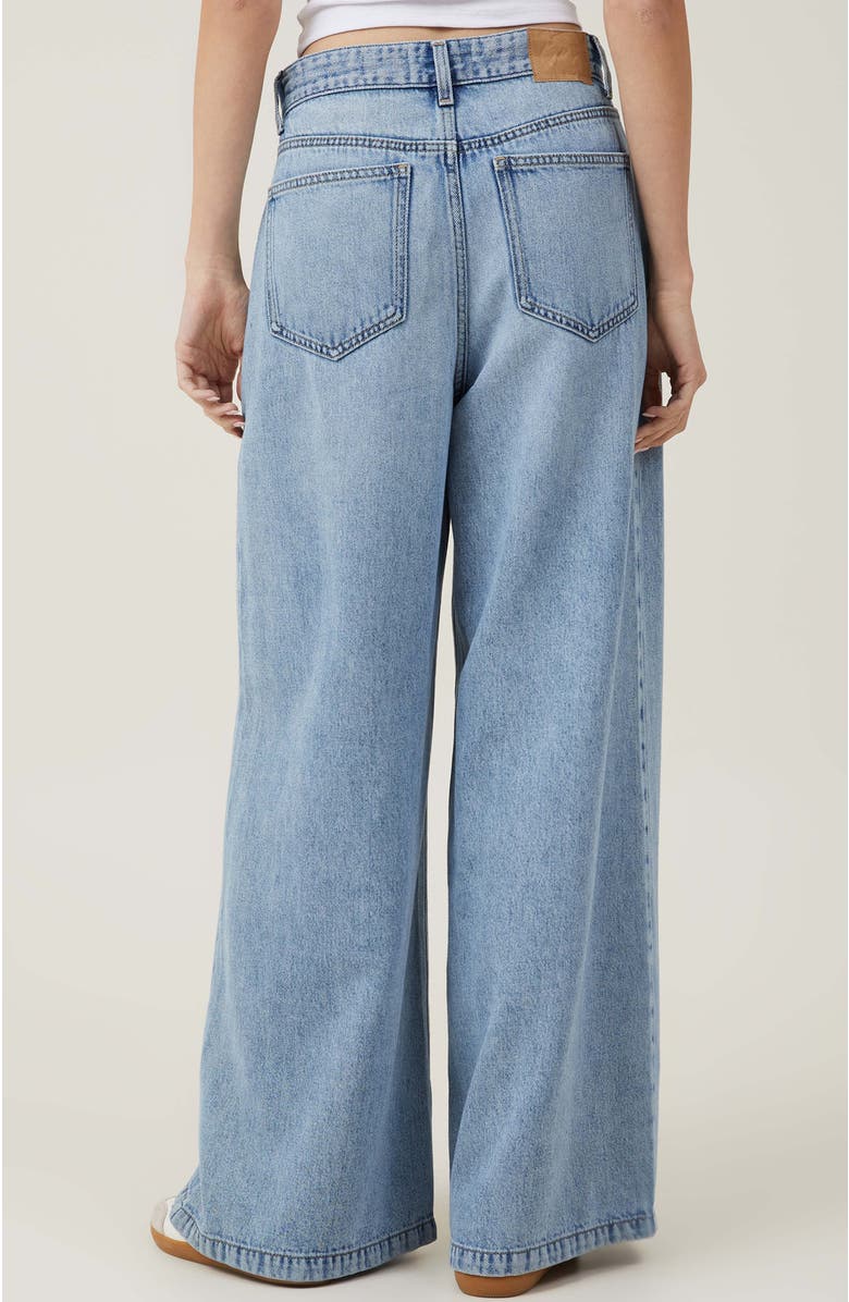 Cotton On Women's Lyocell Super Wide Jean, Alternate, color, Coast Blue