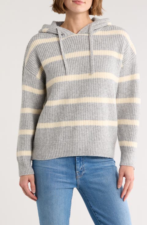 Stripe Hooded Sweater