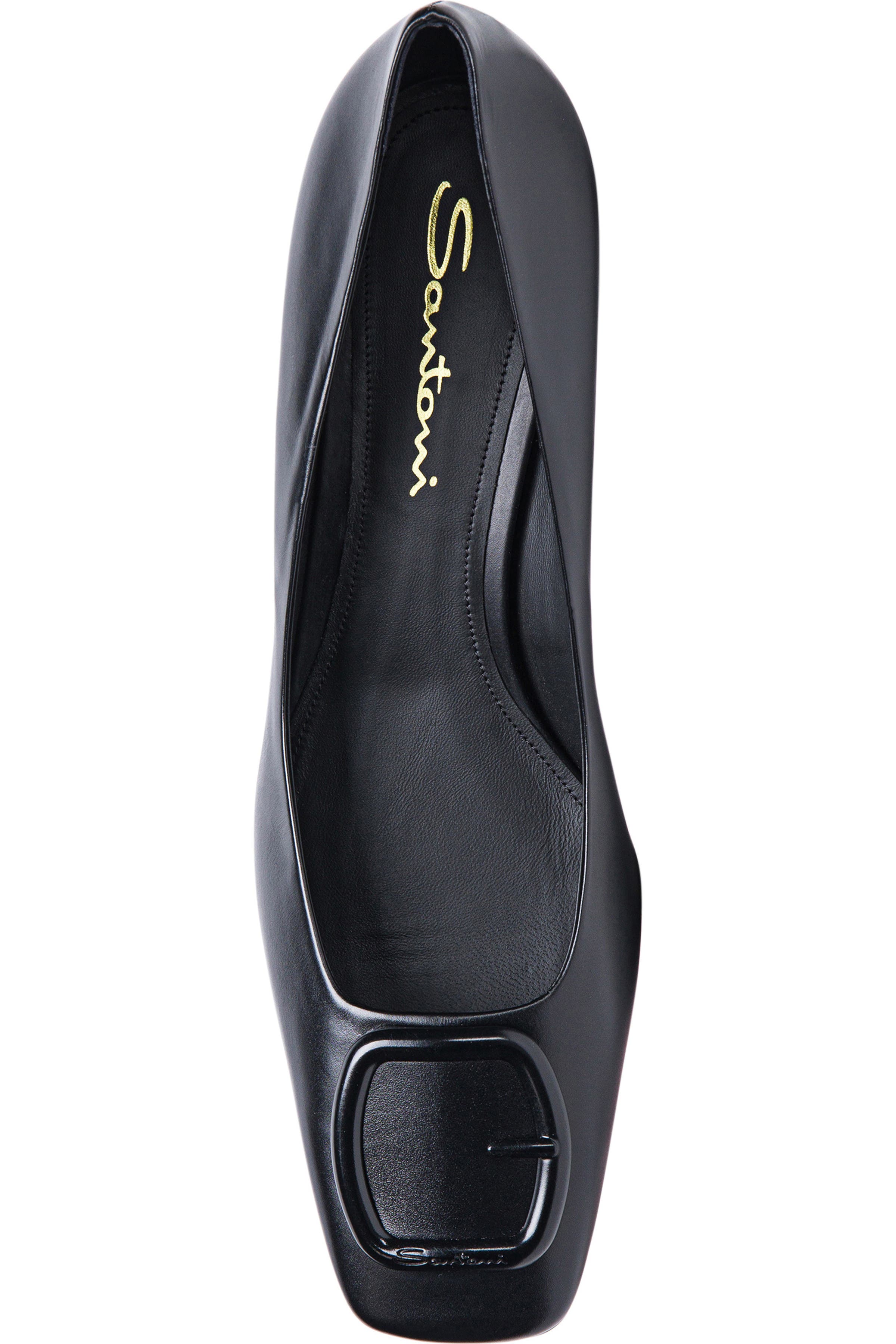 Santoni Women's leather mid-heel pump, Alternate, color, 