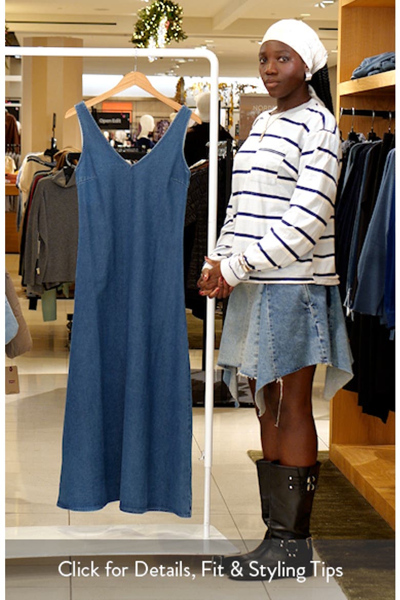 Odelia Cotton Denim Maxi Dress video