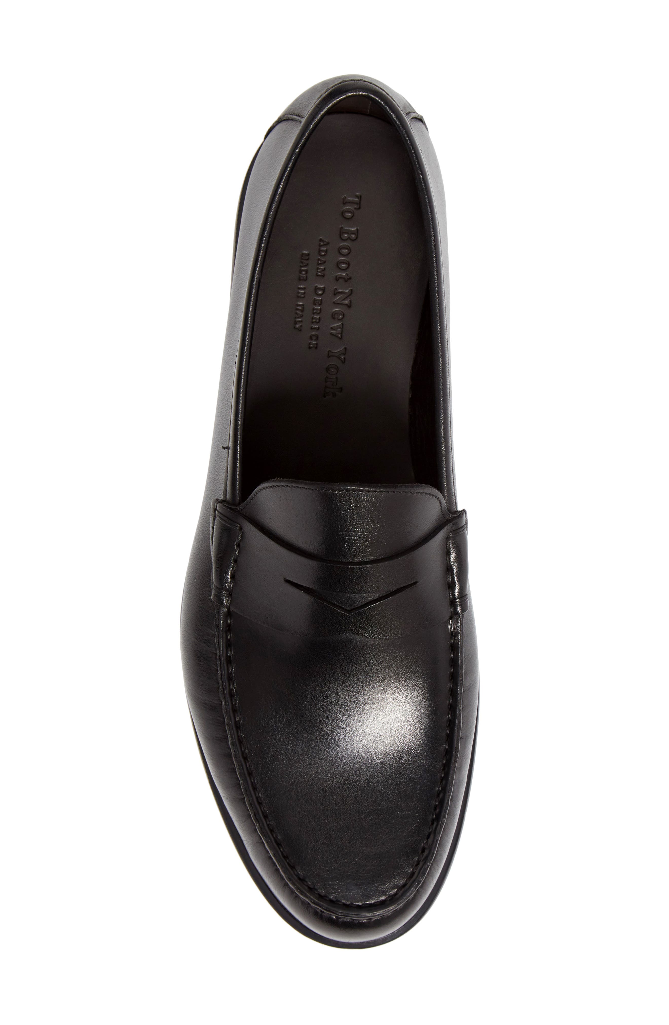 Tribeca Penny Loafer, Alternate, color, BLACK