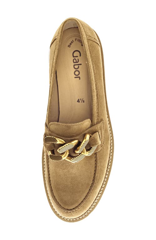 Gabor Platform Bit Loafer In Brown