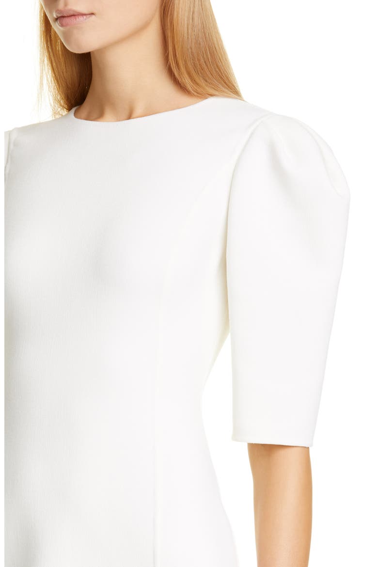 Michael Kors Puff Sleeve Sheath Dress, Alternate, color, WHITE