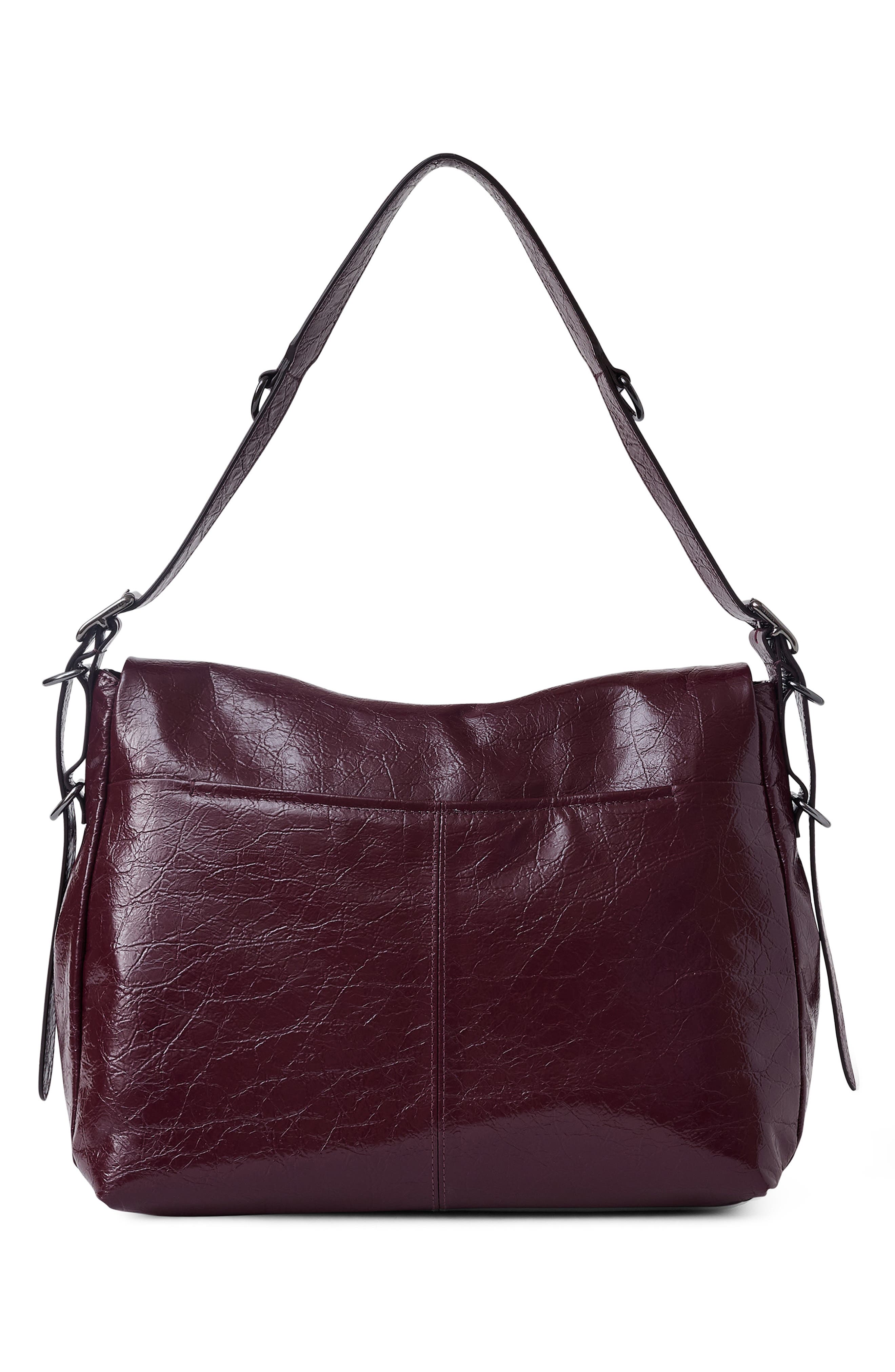 Bali Leather Hobo, Alternate, color, WINE CRINKLE