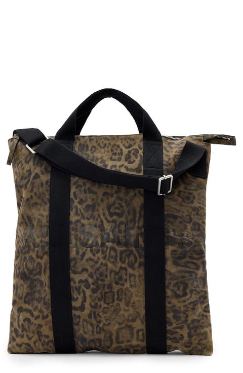 Kei Leopard Canvas Backpack