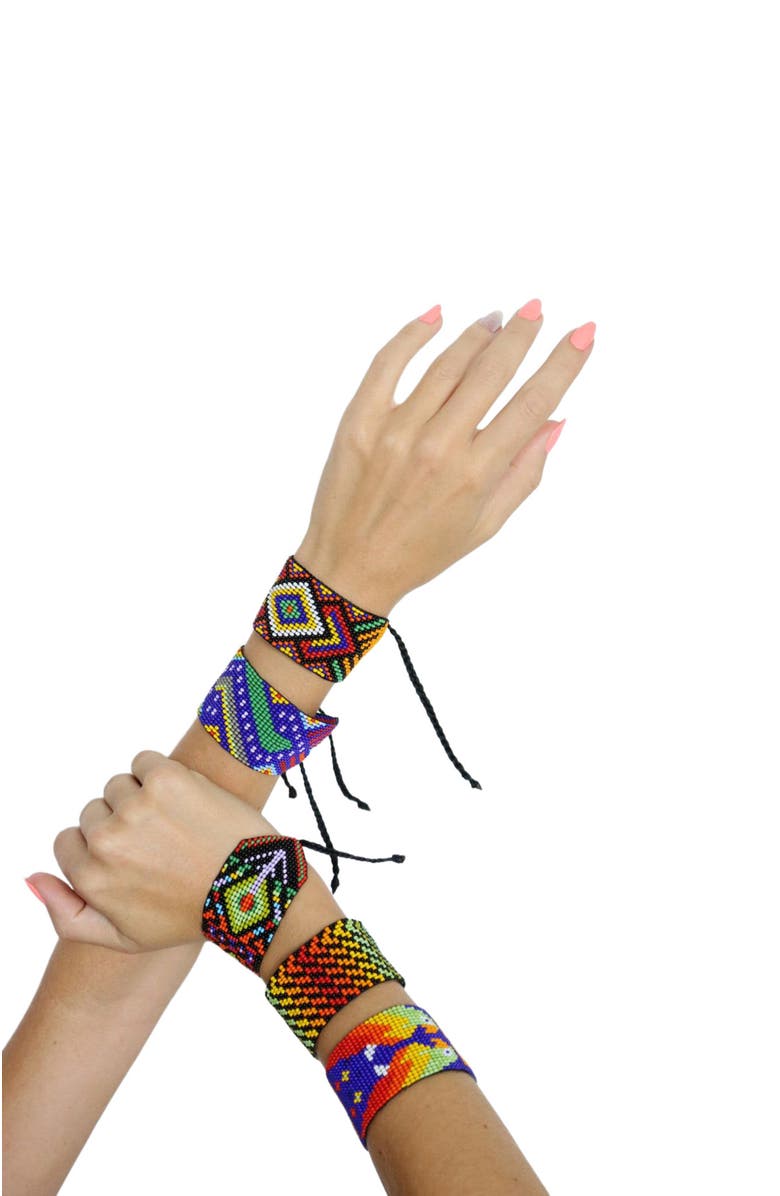 Fosterie Evil Eye Drop Beaded Earring, Alternate, color, 