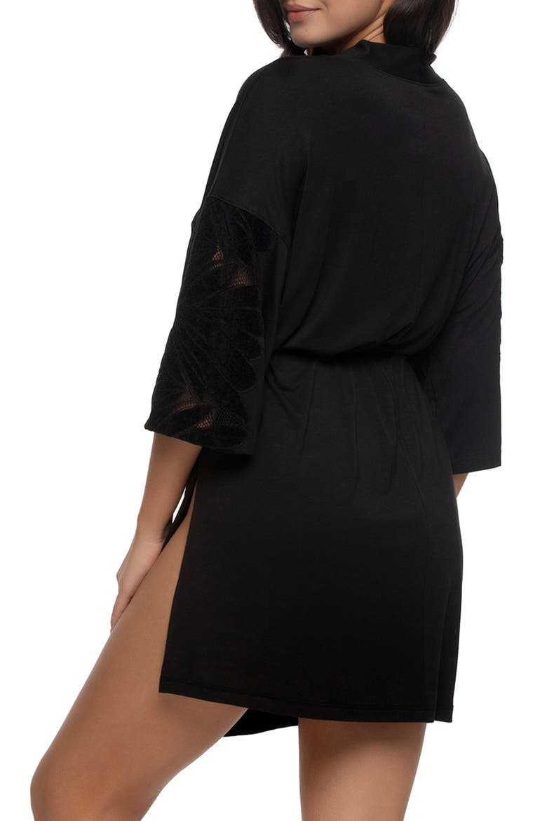 Sienna Robe, Alternate, color, BLACK