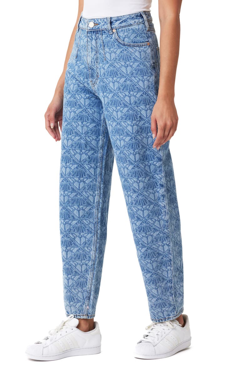 Scotch & Soda The Tide Medallion Print Balloon Leg Jeans, Alternate, color,