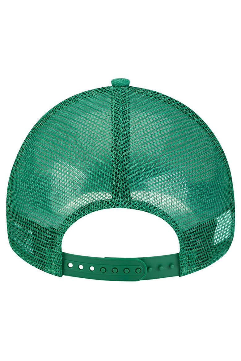 Men's New Era Green New York Jets 9FORTY A-Frame Trucker Adjustable Hat, Alternate, color, Green