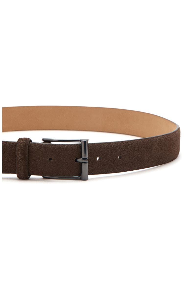 Suede Belt, Alternate, color, BROWN