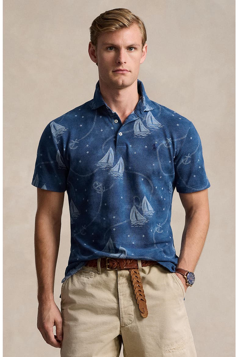 Yarn Dyed Mesh Polo, Alternate, color, OCEANS VOYAGE/ CHAMBRAY