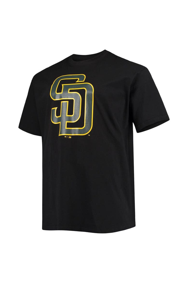 Men's Fanatics Branded Fernando Tatis Jr. Black San Diego Padres Big & Tall Wordmark Name & Number T-Shirt, Alternate, color, Black