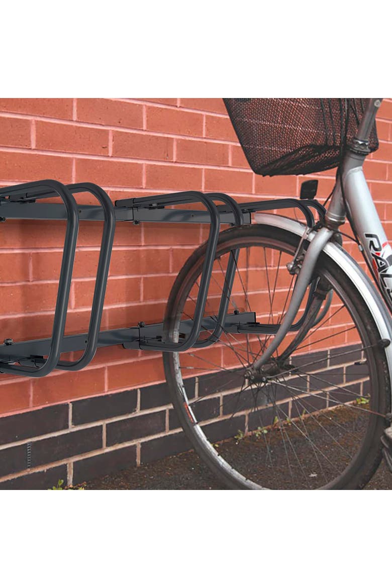 Bike Rack Stand 4 Bikes, Alternate, color, Black