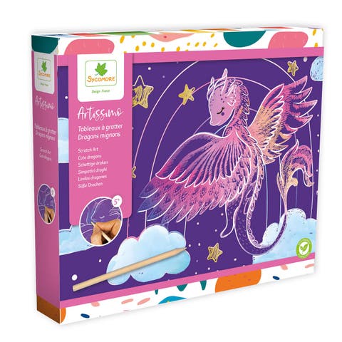 Artissimo -L Scratch Art Cuddly Dragons - 5y+