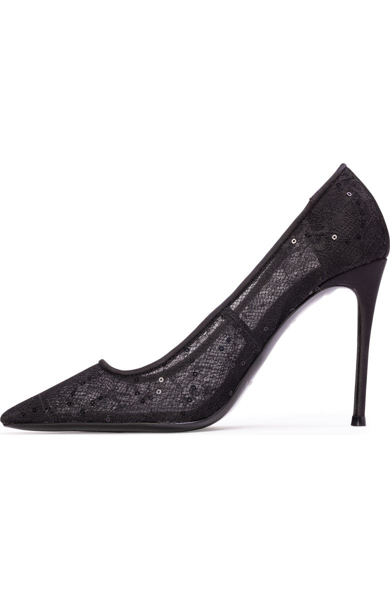 BLACK SUEDE STUDIO Marina 100 Pump, Alternate, color, Black Sequin Lace