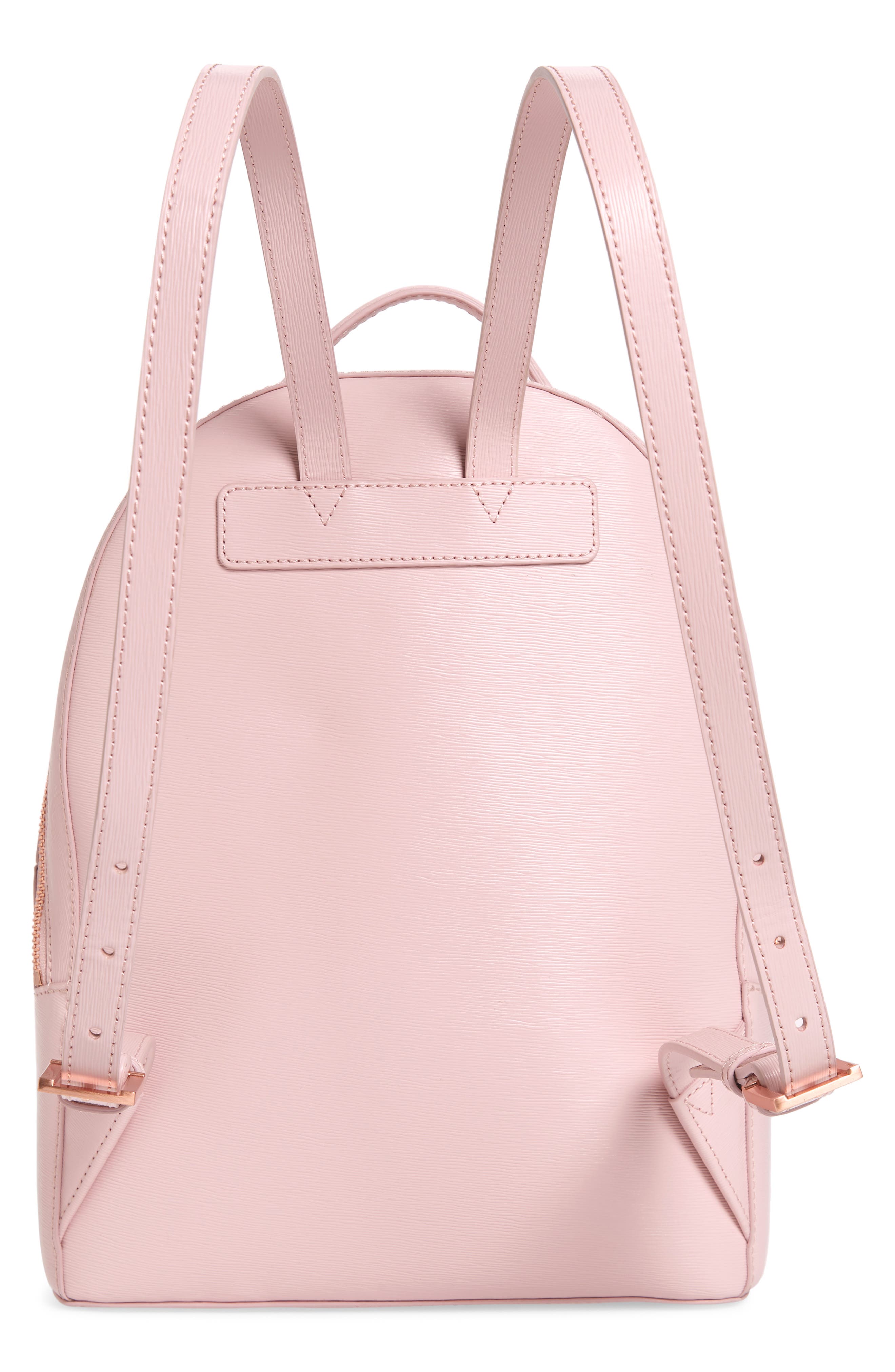 Ted Baker London Jenyy Faceted Bow Leather Backpack, Alternate, color, 
