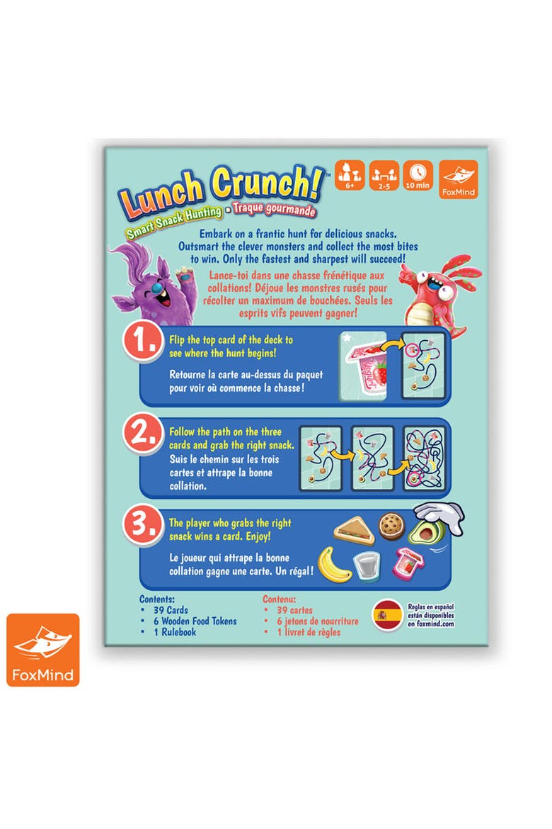 Lunch Crunch Yummy Monster Themed Card Game, Alternate, color, Multicolored