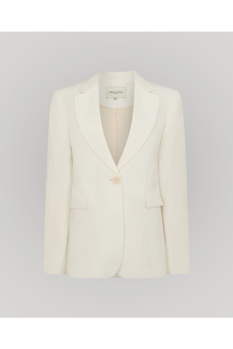 Elizabeth Linen Jacket, Main, color, White