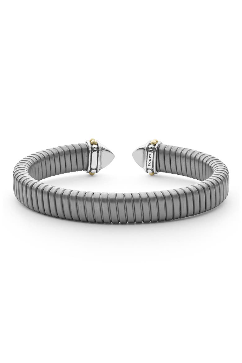 Men's Pointed Dome Bracelet, Alternate, color, TWO-TONE