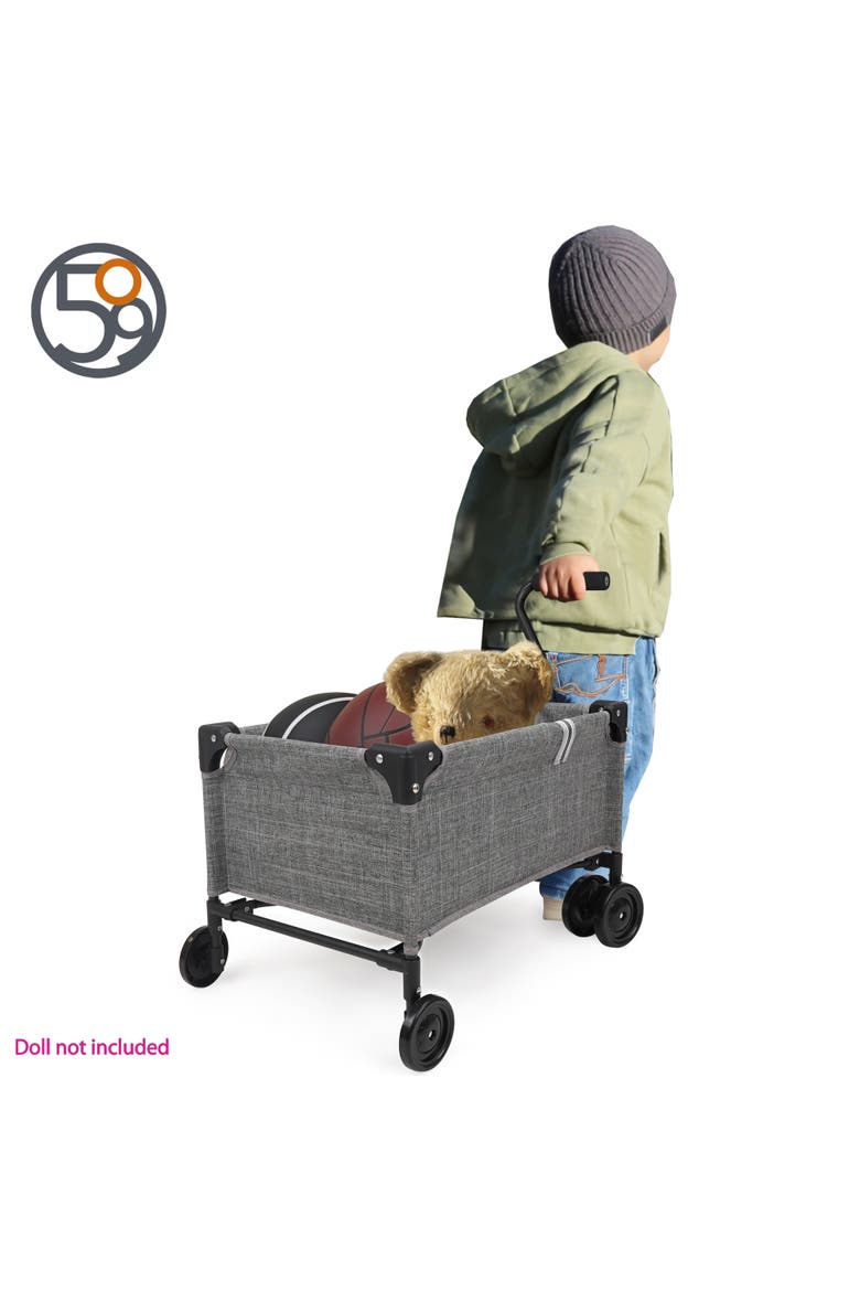 Little Wagon, Melange Folding Pull Along Cart, Alternate, color, Multicolored