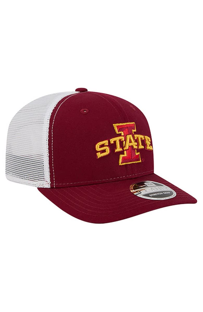 New Era Men's New Era  Cardinal Iowa State Cyclones Team 9SEVENTY COOLERA Trucker Adjustable Hat, Alternate, color, Cardinal
