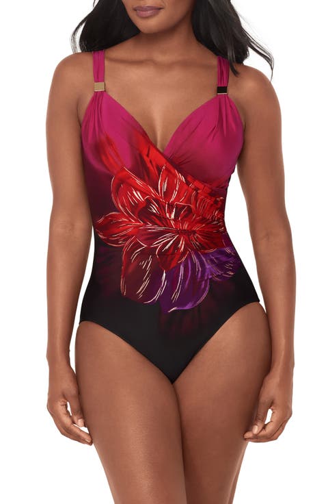 Petali Rosa Siren Print One-Piece Swimsuit