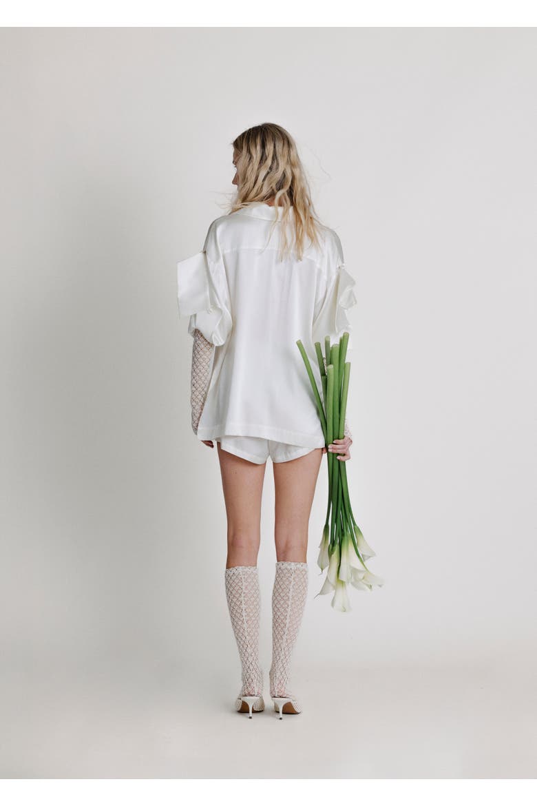 Lace Knee High Socks, Alternate, color, Off White