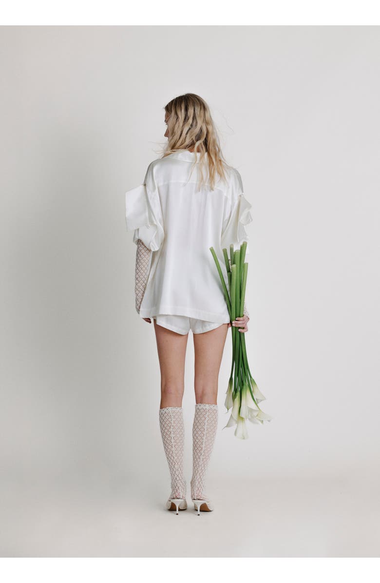 Alas Lace Knee High Socks, Alternate, color, Off White