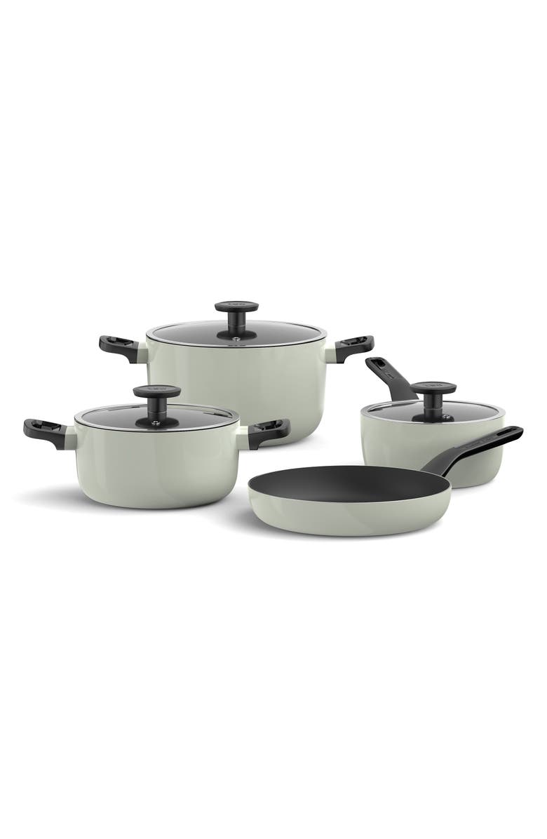 BergHOFF Leo Glint 7-Piece Cookware Set, Alternate, color, Sage
