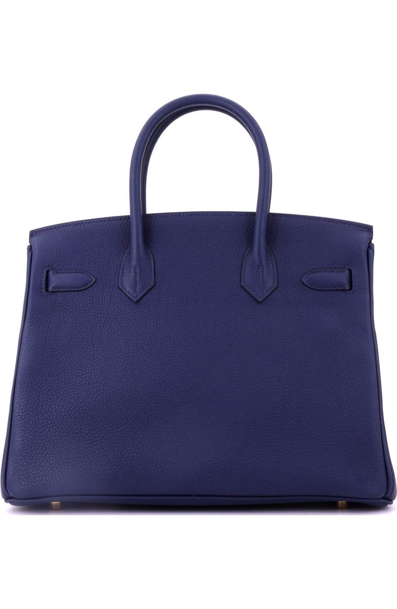 Pre-Owned Hermes Birkin Handbag Blue Togo with Gold Hardware 30, Alternate, color, Bleu Navy