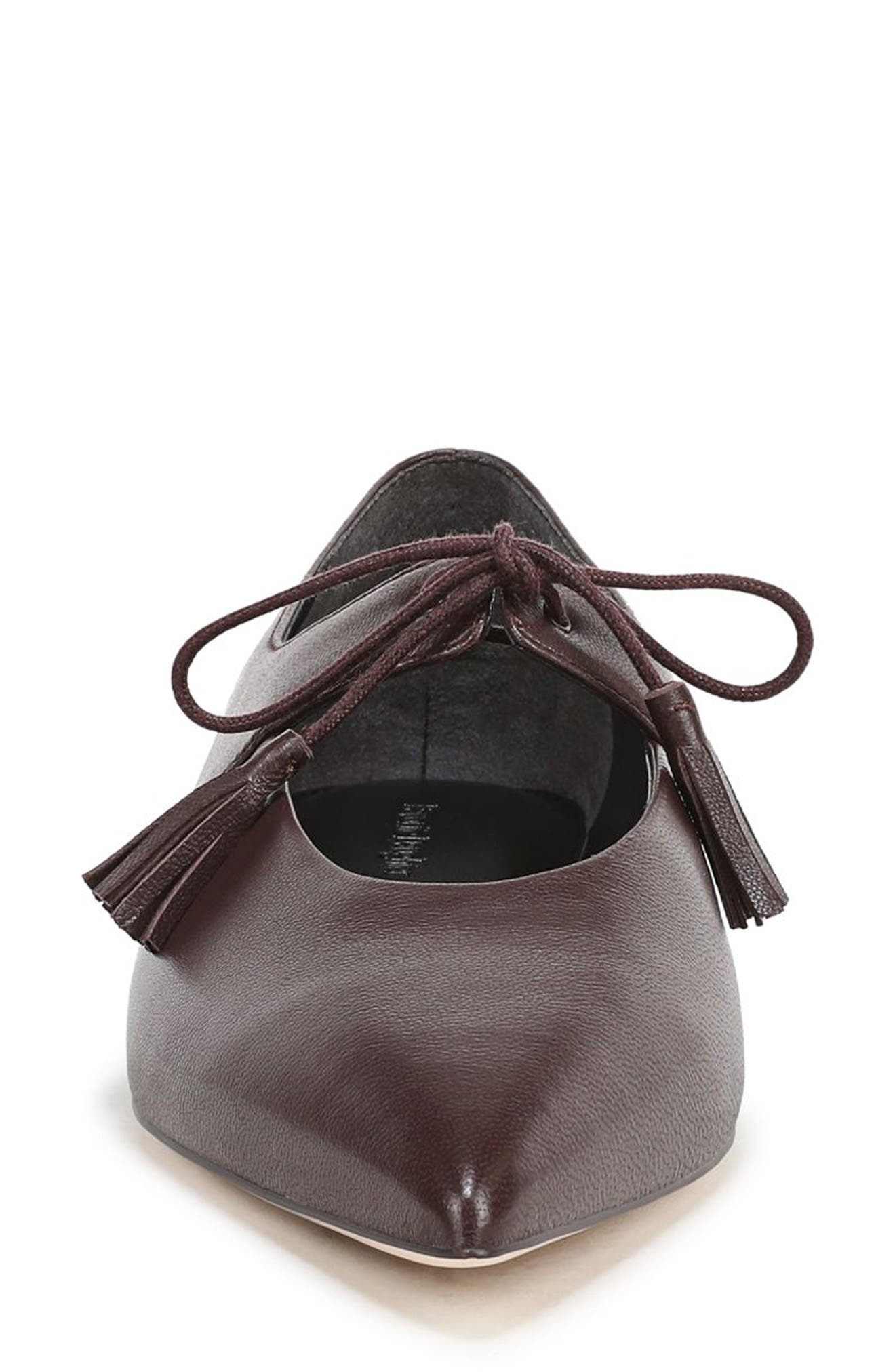 Lily Mary Jane Flat, Alternate, color, BORDEAUX