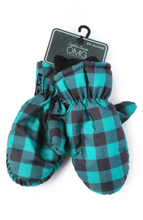 Kids' Plaid Ski Mittens (Big Kid)