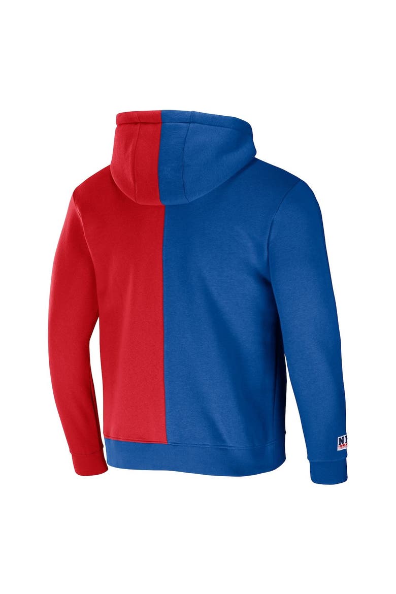 Men's NFL x Staple Royal Buffalo Bills Split Logo Pullover Hoodie, Alternate, color, Royal