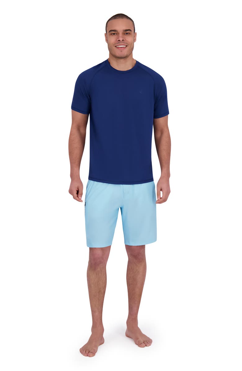 Spyder Short Sleeve Tech Waffle Rashguard, Alternate, color, Abyss