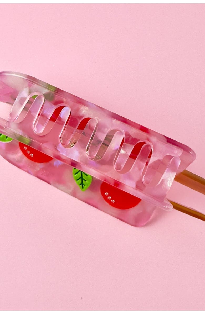 Centinelle Cherry Popsicle Hair Claw, Alternate, color, Red
