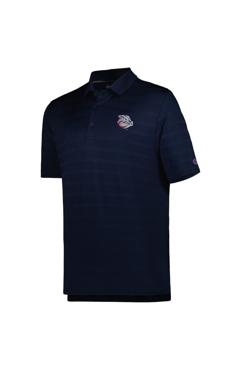 Champion Men's Champion Navy Lehigh Valley IronPigs Textured Solid Polo, Alternate, color, Navy
