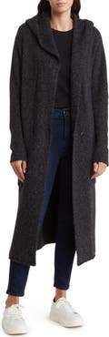 Renee C Hooded Longline Cardigan
