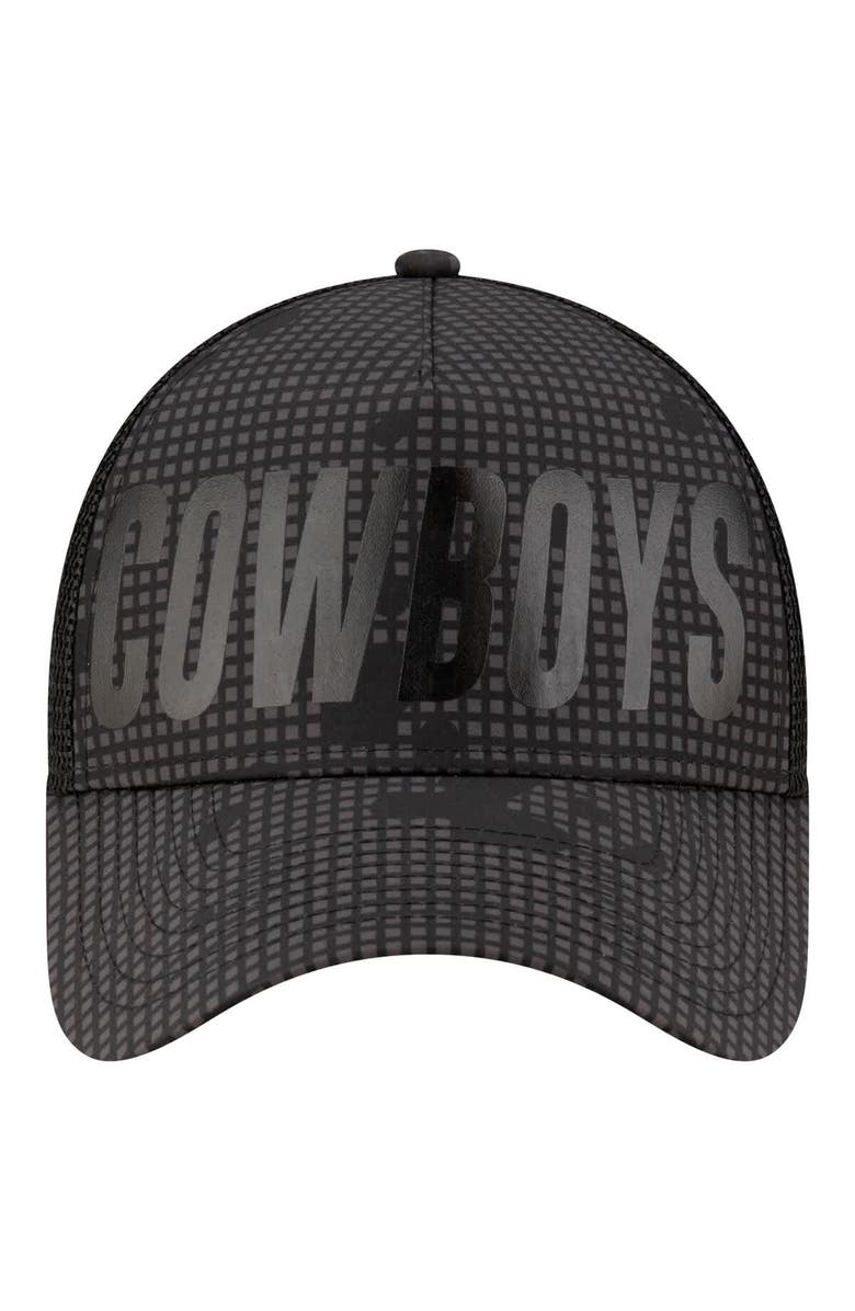 New Era Men's New Era Graphite Dallas Cowboys Midnight Ink Tonal A-Frame 9FORTY Adjustable Hat, Alternate, color, Graphite