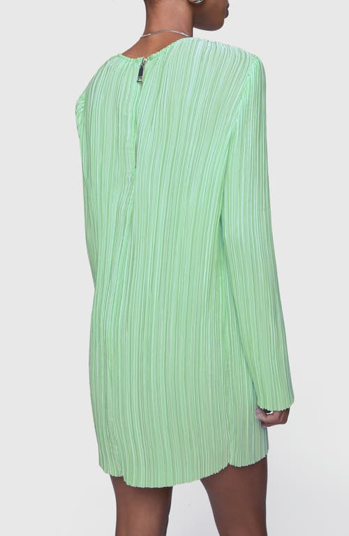 Rebecca Minkoff Iris Pleated Long Sleeve Mini Dress