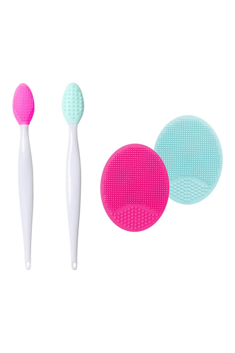 Flawless Skin Silicone Face & Lip Care 4-Piece Set, Main, color, SPRING PASTELS