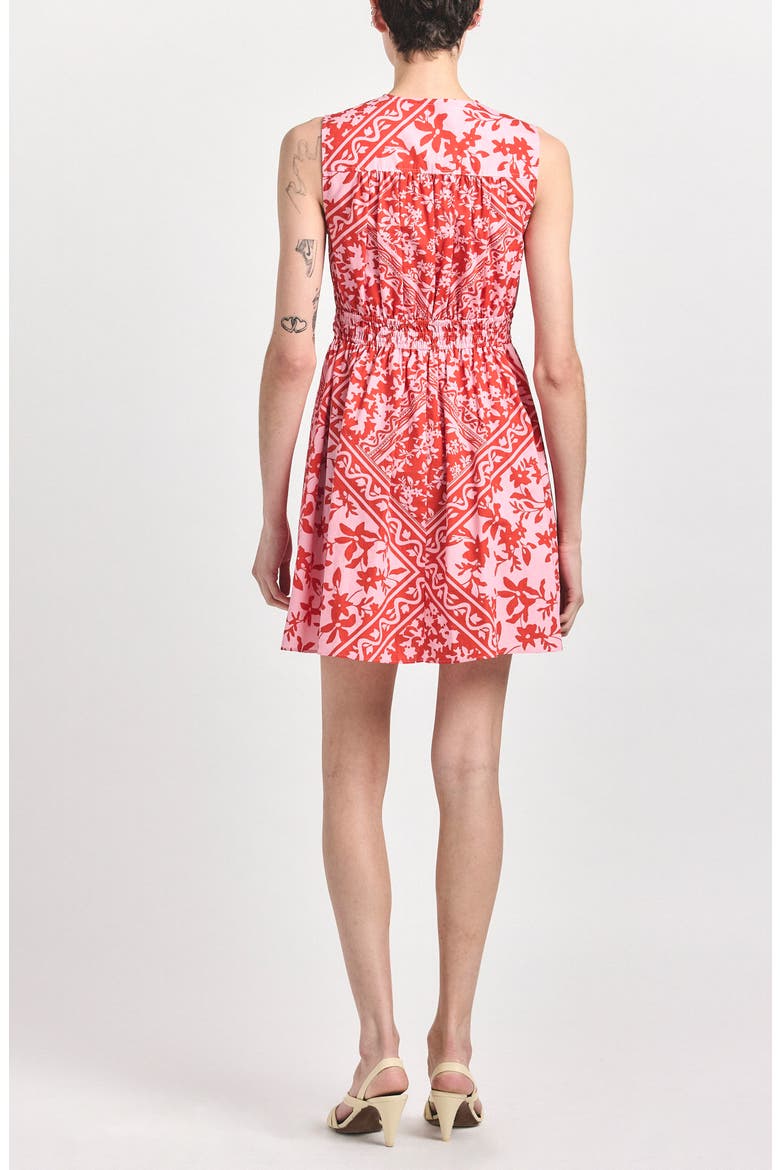 Nulla Front Twist Minidress, Alternate, color, PINK TILE