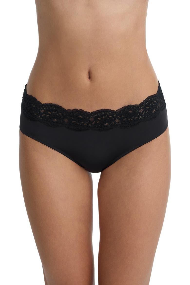 Divine Lace Trim Hipster 3-Pack, Alternate, color, Black/Black/Nylon