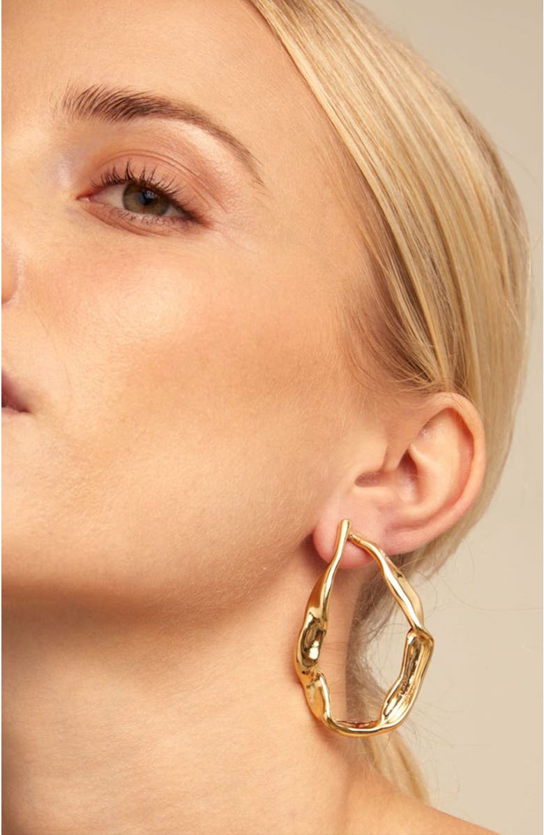 UNODE50 Maxi Link Earrings, Alternate, color, Gold