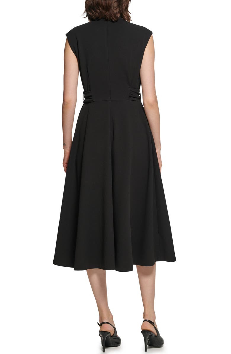 Calvin Klein Sleeveless Scuba Crepe Midi Dress, Alternate, color, 