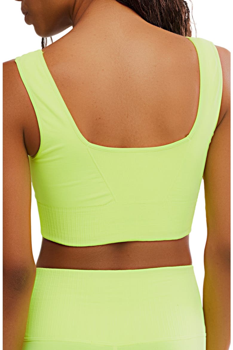 FP Movement Karma Square Neck Sports Bra, Alternate, color, HIGHLIGHTER